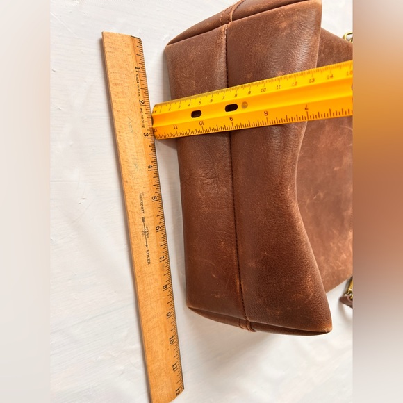 Madewell Transport Bucket Tote Mahogany leather shoulder strap crossbody - Picture 7 of 17